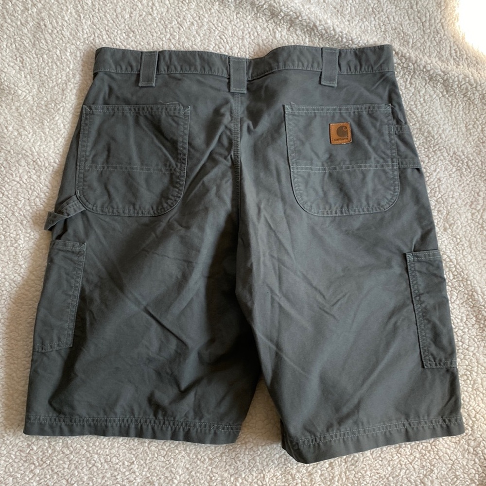 Men’s Carhartt B147 FAT  Green Cargo Work Shorts, 38
